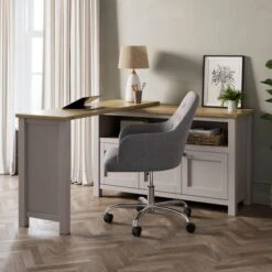 Olney Swivel Desk, Stone 9 Olney Swivel Desk, Stone -Furniture Store 30924869 alt02