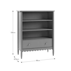 Remi Scalloped Low Bookcase -Furniture Store 30925281 alt09