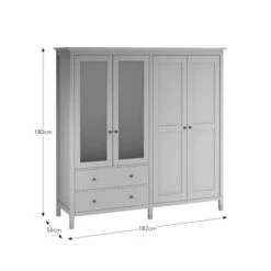 Lynton Mirrored 4 Door Wardrobe 23 Lynton Mirrored 4 Door Wardrobe -Furniture Store 30925672 alt09