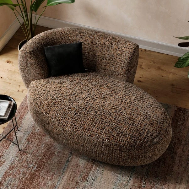 Lozenge Luxe Boucle Bronze Chaise Lounge 5 Lozenge Luxe Boucle Bronze Chaise Lounge - Image 5