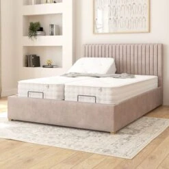 Grant Plush Velvet Adjustable Bed -Furniture Store 30926528 alt01