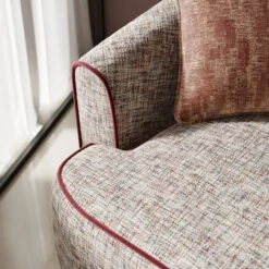 Carmen Chenille Curved Swivel Chair -Furniture Store 30926634 alt04