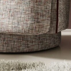 Carmen Chenille Curved Swivel Chair -Furniture Store 30926634 alt05