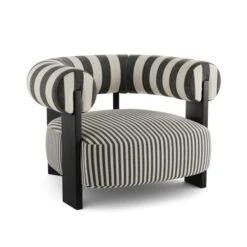Fallon Woven Stripe Bolster Accent Chair -Furniture Store 30926637 alt06