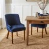 Beatrice Dining Chair, Luxe Navy Velvet