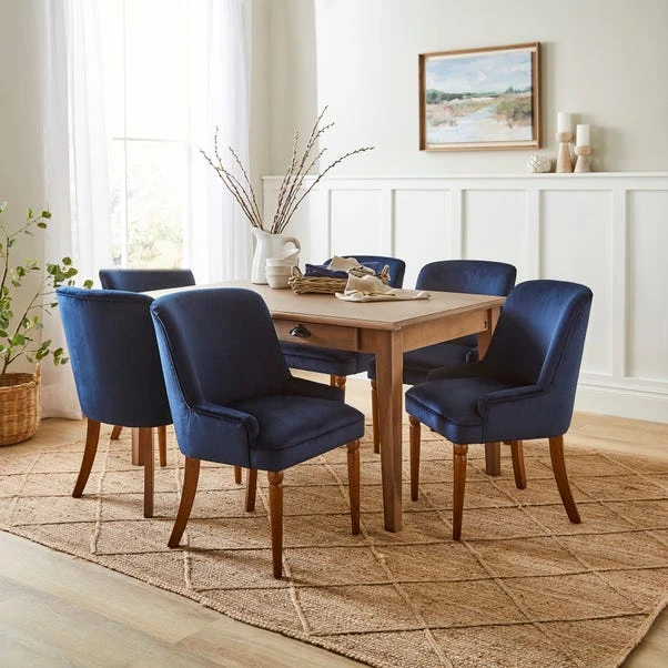 Beatrice Dining Chair, Luxe Navy Velvet 4 Beatrice Dining Chair, Luxe Navy Velvet - Image 4