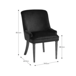 Beatrice Dining Chair, Luxe Navy Velvet 15 Beatrice Dining Chair, Luxe Navy Velvet -Furniture Store 30927138 alt09