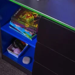 X Rocker Carbon Tek Chest Of Drawers With Neo Fibre LED -Furniture Store 30927173 alt02