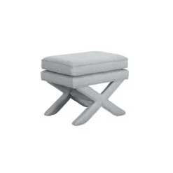 Rhode Linen Blend Footstool -Furniture Store 30927322 alt02