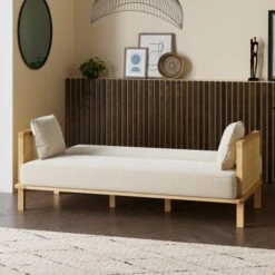 Lila Wicker And Flatweave Clic Clac Double Sofa Bed -Furniture Store 30927499 alt02