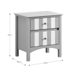 Beatrice Wide 2 Drawer Bedside Table -Furniture Store 30927512 alt09
