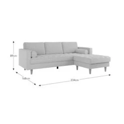 Zoe Boucle Fleck Corner Chaise Sofa -Furniture Store 30927549 alt09