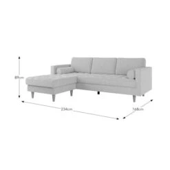 Zoe Boucle Fleck Corner Chaise Sofa -Furniture Store 30927550 alt09