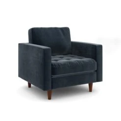 Zoe Casual Sit Velvet Armchair -Furniture Store 30927553 alt06