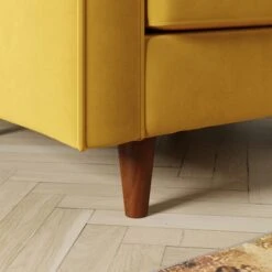 Zoe Plain Velvet Armchair -Furniture Store 30927556 alt03