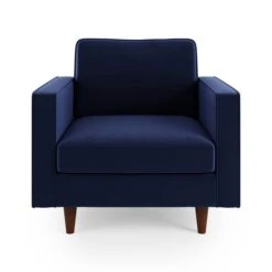 Zoe Plain Velvet Armchair -Furniture Store 30927560 alt07