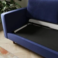 Zoe Plain Velvet 3 Seater Sofa Bed -Furniture Store 30927563 alt02