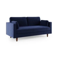 Zoe Plain Velvet 3 Seater Sofa Bed -Furniture Store 30927563 alt06