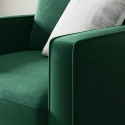 Zoe Plain Velvet Armchair -Furniture Store 30927564 alt02