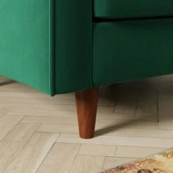 Zoe Plain Velvet Armchair -Furniture Store 30927564 alt03