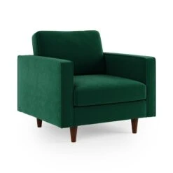 Zoe Plain Velvet Armchair -Furniture Store 30927564 alt06