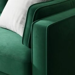 Zoe Plain Velvet 3 Seater Sofa Bed -Furniture Store 30927567 alt03