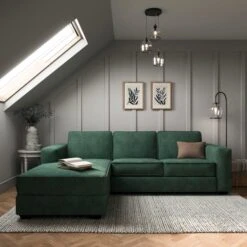 Claude Soft Tonal Chenille Corner Chaise Sofa -Furniture Store 30927957