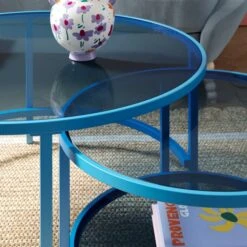 Sofia Glass Coffee Nest Of Tables -Furniture Store 30928198 alt03