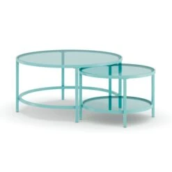 Sofia Glass Coffee Nest Of Tables -Furniture Store 30928200 alt05