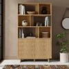 Inga Tall Bookcase, Oak Effect