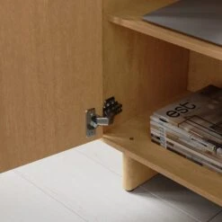 Inga Tall Bookcase, Oak Effect -Furniture Store 30928264 alt02