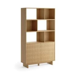 Inga Tall Bookcase, Oak Effect -Furniture Store 30928264 alt06