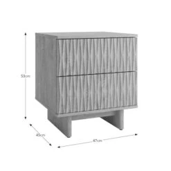 Inga 2 Drawer Bedside Table -Furniture Store 30928267 alt09