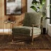 Nelson Distressed Chenille Occasional Armchair