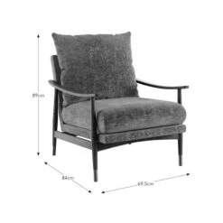 Nelson Distressed Chenille Occasional Armchair -Furniture Store 30929177 alt09