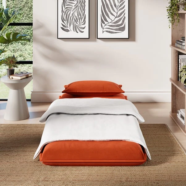 Jackson Velvet Foldable Single Sofa Bed 10 Jackson Velvet Foldable Single Sofa Bed - Image 10