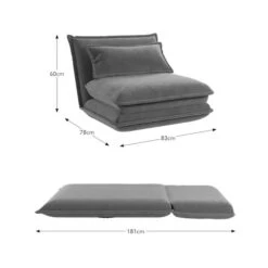 Jackson Velvet Foldable Single Sofa Bed 35 Jackson Velvet Foldable Single Sofa Bed -Furniture Store 30930111 alt09