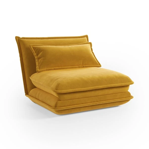 Jackson Velvet Foldable Single Sofa Bed 5 Jackson Velvet Foldable Single Sofa Bed - Image 5