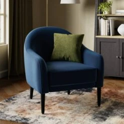 Kaspar Velvet Tub Chair -Furniture Store 30930124