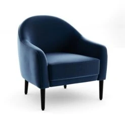 Kaspar Velvet Tub Chair -Furniture Store 30930124 alt06