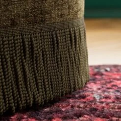 Elea Tassel Distressed Chenille Occasional Armchair -Furniture Store 30930363 alt04