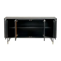 Fiji 4 Door Sideboard, Acacia Wood And Rattan -Furniture Store 30931601 alt06