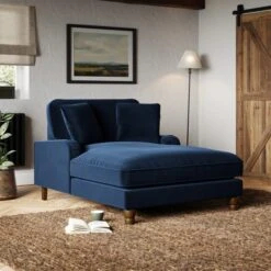 Beatrice Matte Velvet Snuggle Chaise