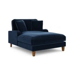 Beatrice Matte Velvet Snuggle Chaise -Furniture Store 30931620 alt04