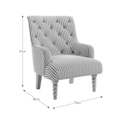 Arianna Linford Stripe Armchair -Furniture Store 30931634 alt09