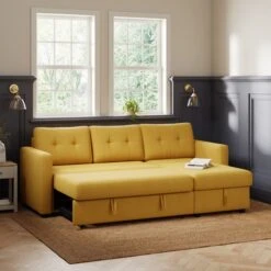 Barker Flatweave Trundle Corner Chaise Sofa Bed -Furniture Store 30931659 alt02