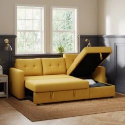 Barker Flatweave Trundle Corner Chaise Sofa Bed -Furniture Store 30931659 alt03