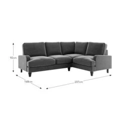 Beatrice Velvet Olive Corner Sofa -Furniture Store 30931697 alt09