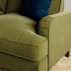 Beatrice Velvet Olive Corner Sofa -Furniture Store 30931698 alt03