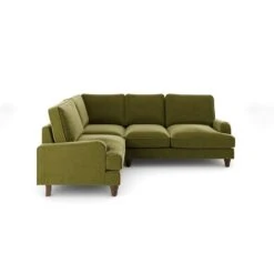 Beatrice Velvet Olive Corner Sofa -Furniture Store 30931698 alt06